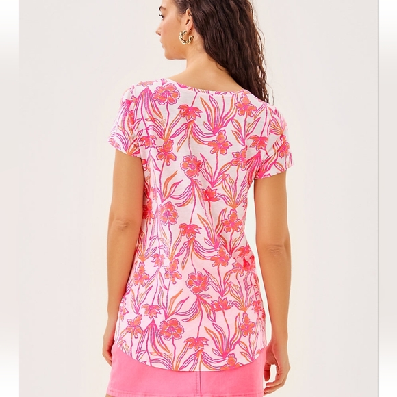 Lilly Pulitzer Etta Scoop-Neck Top - Picture 2 of 9